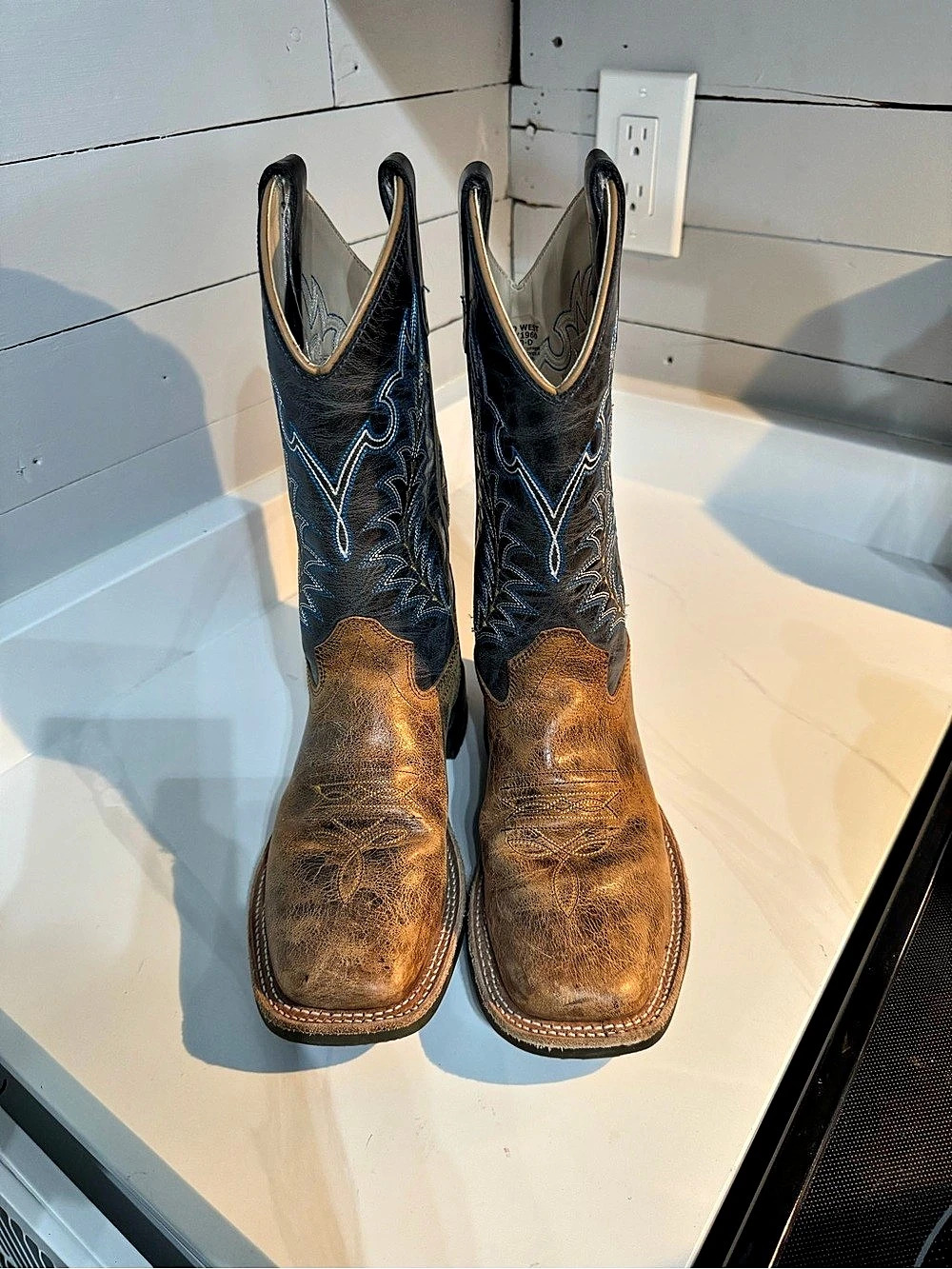 Old West Bsy1960 Western Leather Boots US 4 D